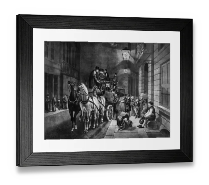 Framed Print : The Mail Coach