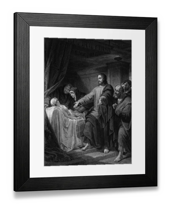 Framed Print : Raising Of The Daughter Of Jairus Framed Print : Raising Of The Daughter Of Jairus