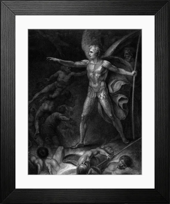 Framed Print : Winged Satan Framed Print : Winged Satan