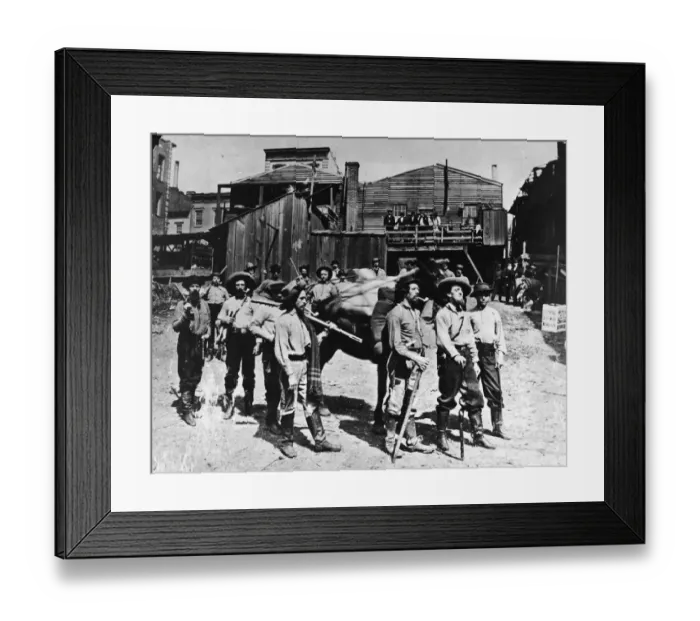 Framed Print : Gold Rush Prospectors Framed Print : Gold Rush Prospectors
