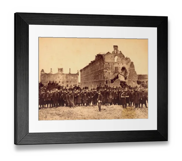 Framed Print : Fort Issy. 1st February 1871: The ruins of Fort Issy Framed Print : Fort Issy. 1st February 1871: The ruins of Fort Issy