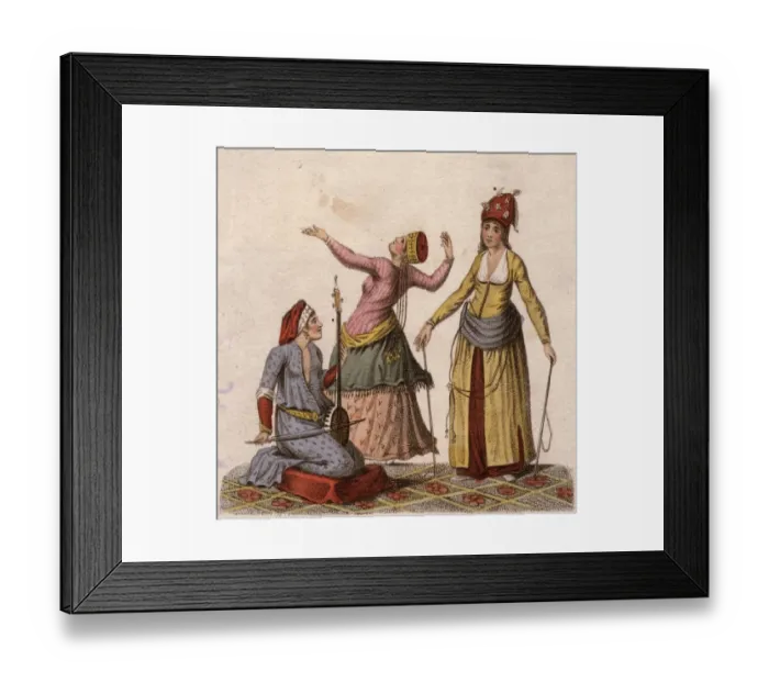 Framed Print : Servants Of The Harem Framed Print : Servants Of The Harem