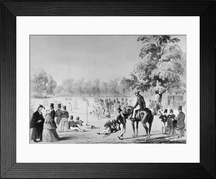 Framed Print : School Cricket Match Framed Print : School Cricket Match
