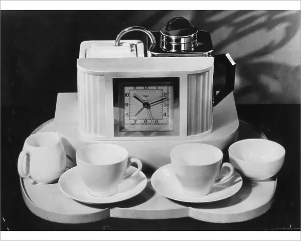 Teasmaid. March 1950: A teasmaid machine