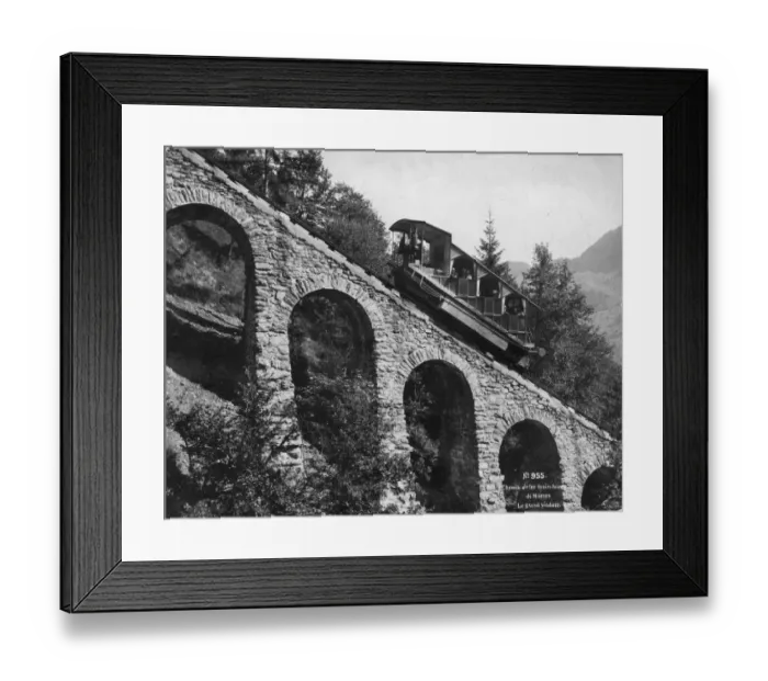 Framed Print : Murren Railway Framed Print : Murren Railway