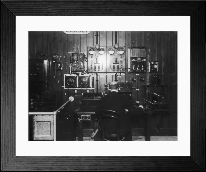 Framed Print : Telegraph Operator