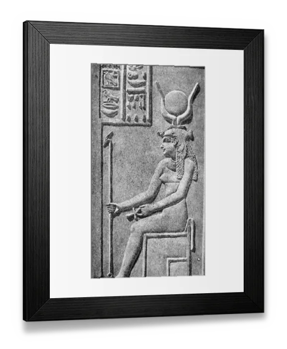 Framed Print : Wall Carving Of Egyptian God Isis Framed Print : Wall Carving Of Egyptian God Isis