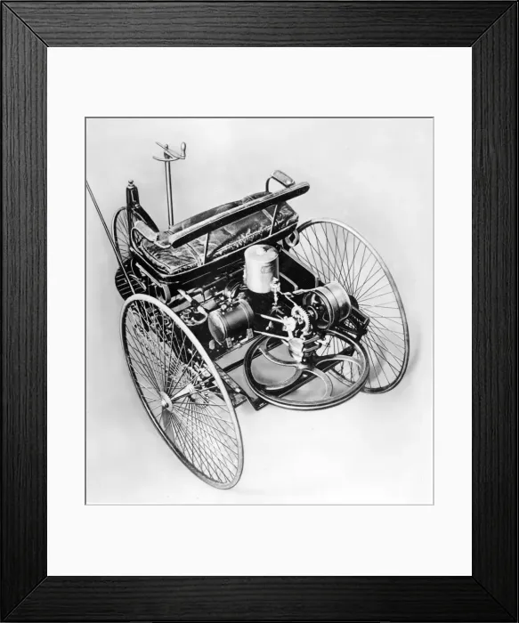 Framed Print : The Benz Tricycle Framed Print : The Benz Tricycle