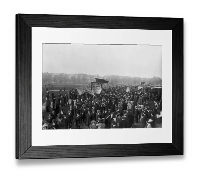 Framed Print : Labour Day Demo Framed Print : Labour Day Demo