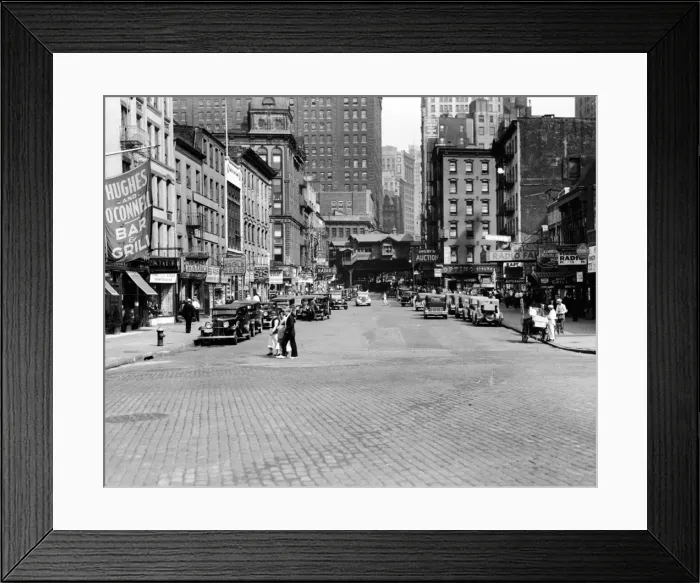 Framed Print : View Of Cortlandt Street Framed Print : View Of Cortlandt Street