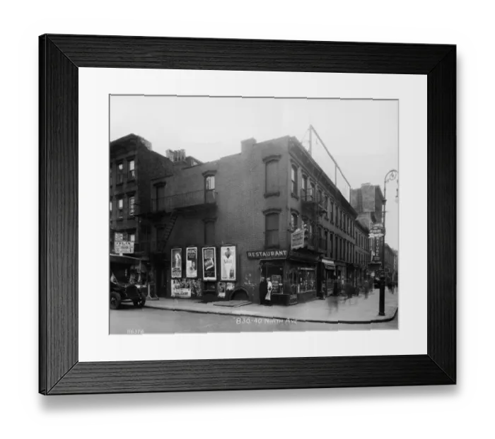 Framed Print : Intersection Of West 55th St. & 9th Ave Framed Print : Intersection Of West 55th St. & 9th Ave