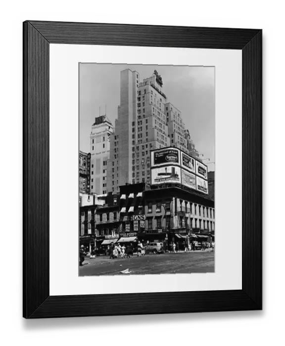 Framed Print : Intersection Of 42nd St. & 8th Ave Framed Print : Intersection Of 42nd St. & 8th Ave
