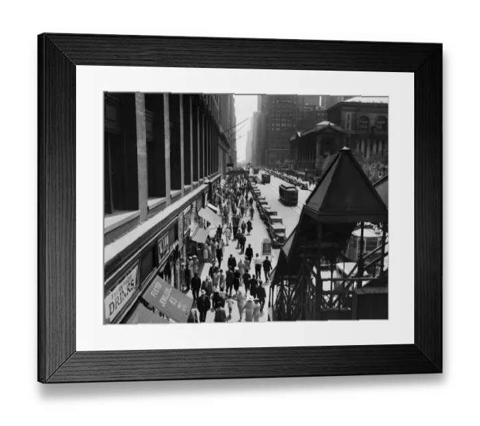 Framed Print : View Of West 42nd Street Framed Print : View Of West 42nd Street