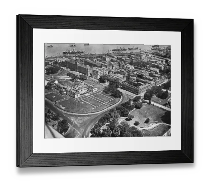 Framed Print : Calcutta. Grand buildings on the banks of the Hooghly River in Calcutta Framed Print : Calcutta. Grand buildings on the banks of the Hooghly River in Calcutta