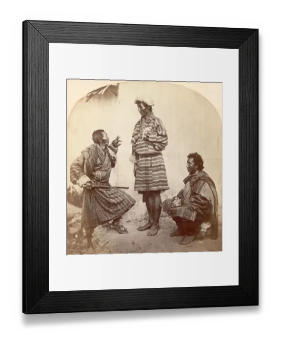 Framed Print : Tibetans In Bhutan Framed Print : Tibetans In Bhutan