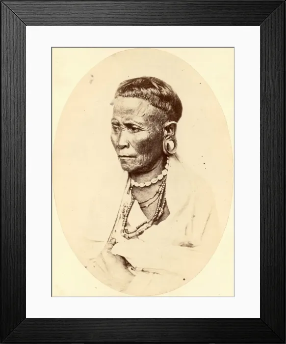 Framed Print : Meeree. A Meeree or Miri hill tribesman from Assam, India, circa 1870 Framed Print : Meeree. A Meeree or Miri hill tribesman from Assam, India, circa 1870