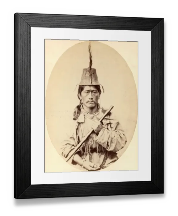 Framed Print : Lepcha. An aboriginal man from the Lepcha people of Sikhim (Sikkim), India, circa 1868 Framed Print : Lepcha. An aboriginal man from the Lepcha people of Sikhim (Sikkim), India, circa 1868