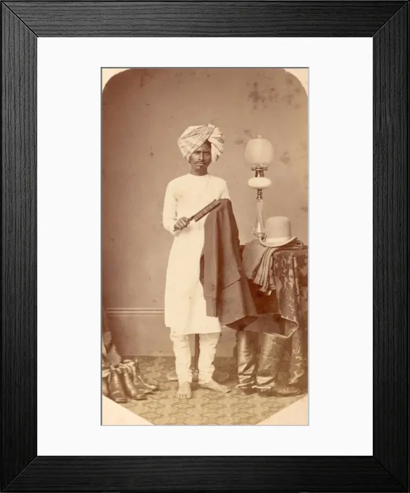 Framed Print : Indian Valet Framed Print : Indian Valet
