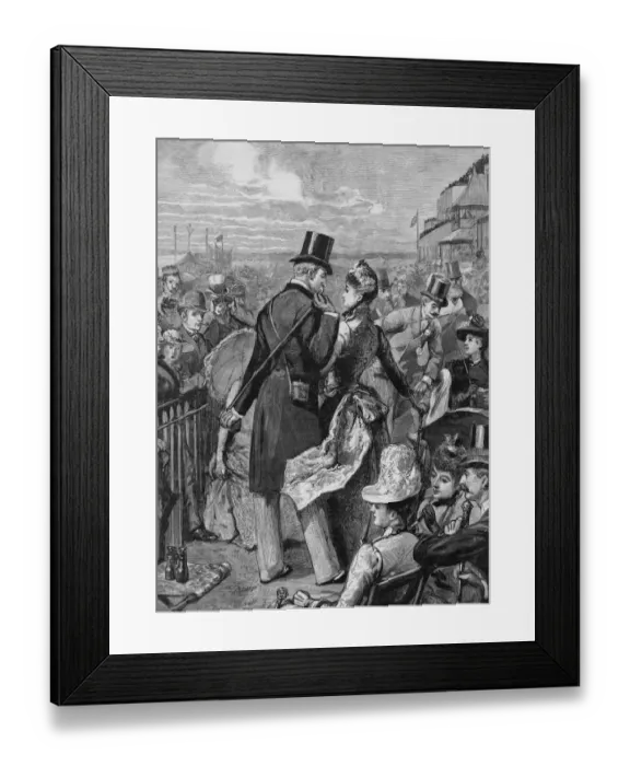 Framed Print : Ascot. Cup Day at Ascot Racecourse in Berkshire, 1889 Framed Print : Ascot. Cup Day at Ascot Racecourse in Berkshire, 1889