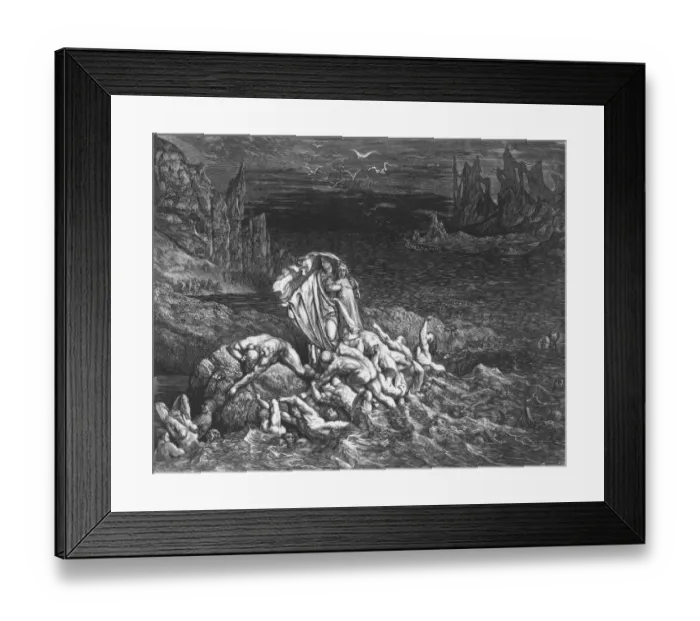 Framed Print : Dantes Vision