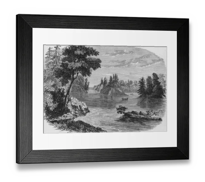 Framed Print : View Along The St. Lawrence River Framed Print : View Along The St. Lawrence River