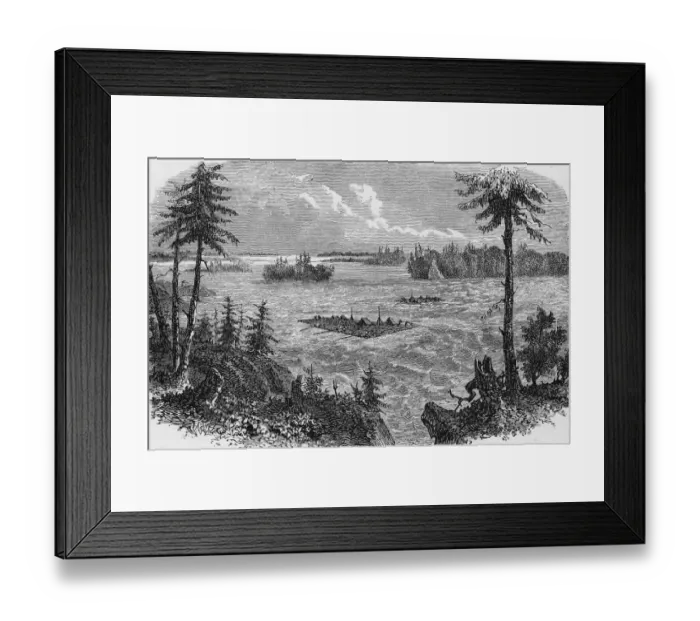 Framed Print : Junction Of St. Lawrence & Ottawa Rivers Framed Print : Junction Of St. Lawrence & Ottawa Rivers