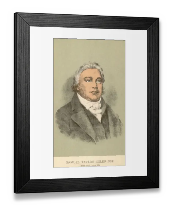 Framed Print : Coleridge. English poet Samuel Taylor Coleridge Framed Print : Coleridge. English poet Samuel Taylor Coleridge