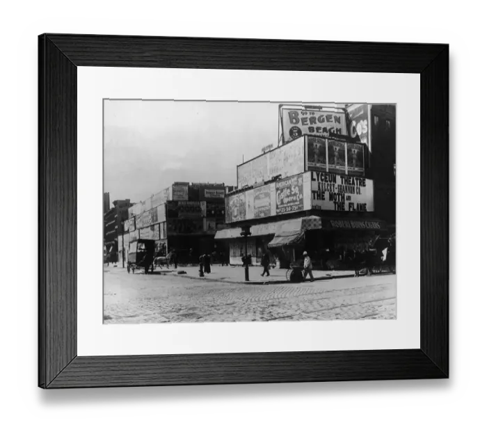 Framed Print : Broadway And 42nd St In 1900 Framed Print : Broadway And 42nd St In 1900