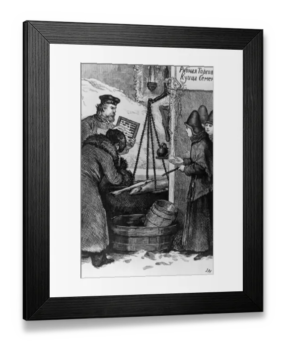 Framed Print : Frozen Market Framed Print : Frozen Market