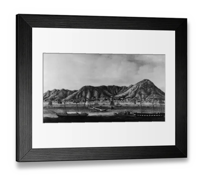 Framed Print : Hong Kong. A view of Victoria in Hong Kong, circa 1860 Framed Print : Hong Kong. A view of Victoria in Hong Kong, circa 1860
