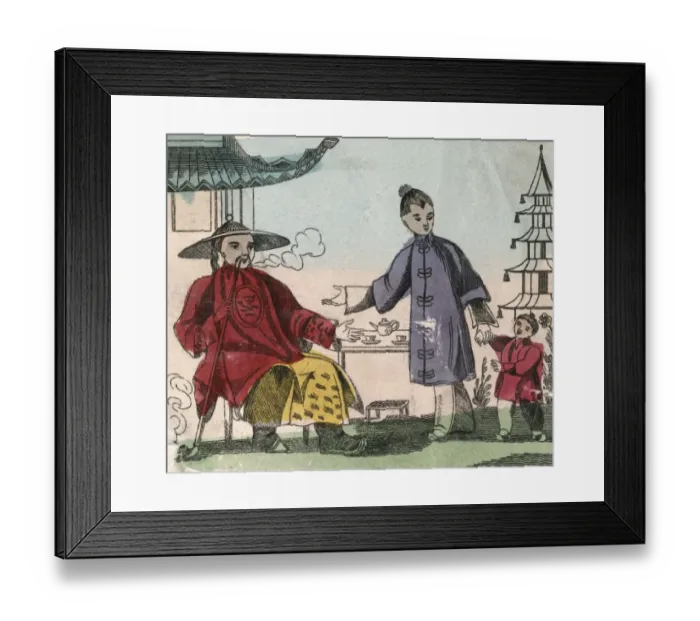 Framed Print : Chinese Family