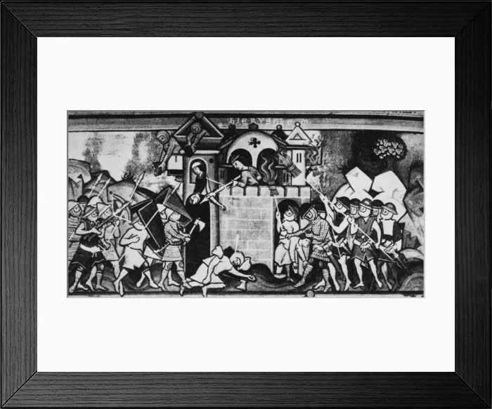 Framed Print : 13th Century Siege Framed Print : 13th Century Siege
