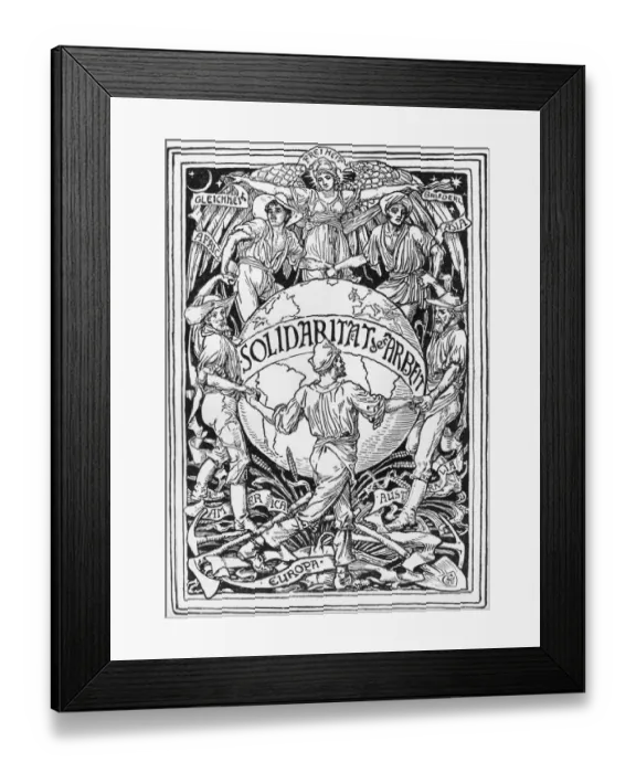 Framed Print : Solidarity Brother
