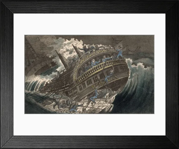 Framed Print : Loss Of The Romney Framed Print : Loss Of The Romney