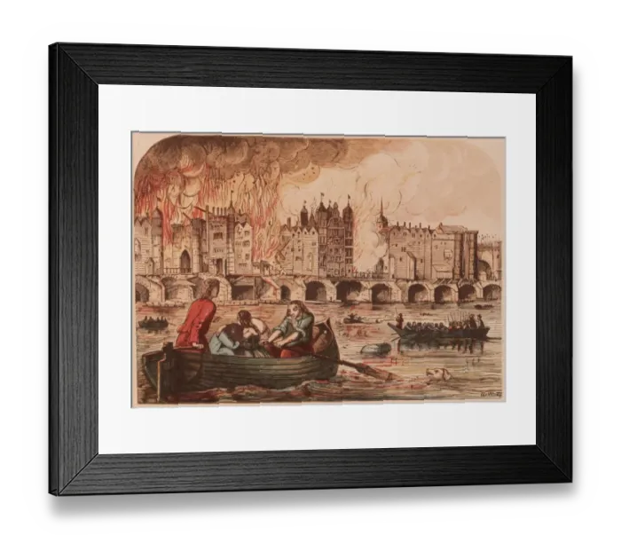 Framed Print : Fire Of London Framed Print : Fire Of London