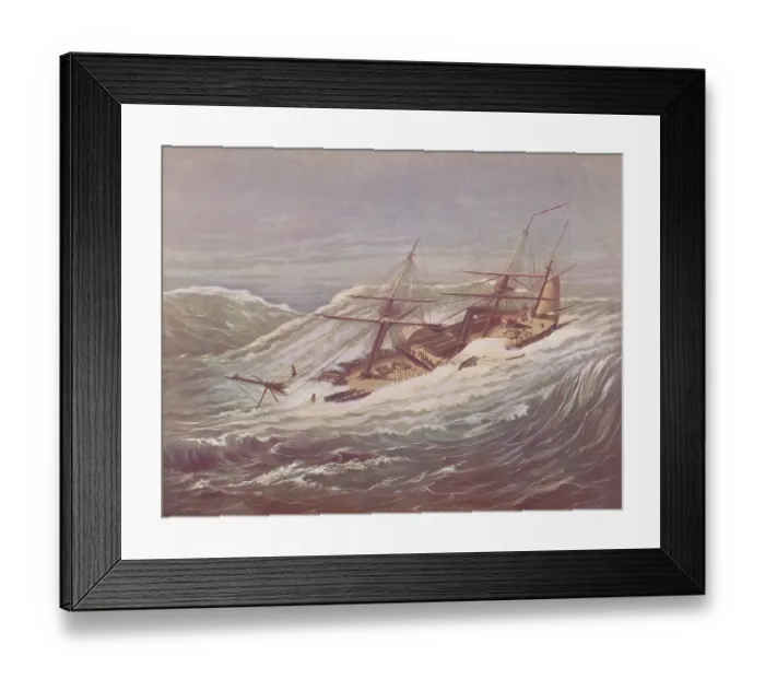 Framed Print : USS Mississippi In A Typhoon Framed Print : USS Mississippi In A Typhoon