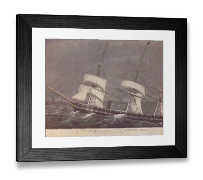 Framed Print : The USS Wabash Framed Print : The USS Wabash