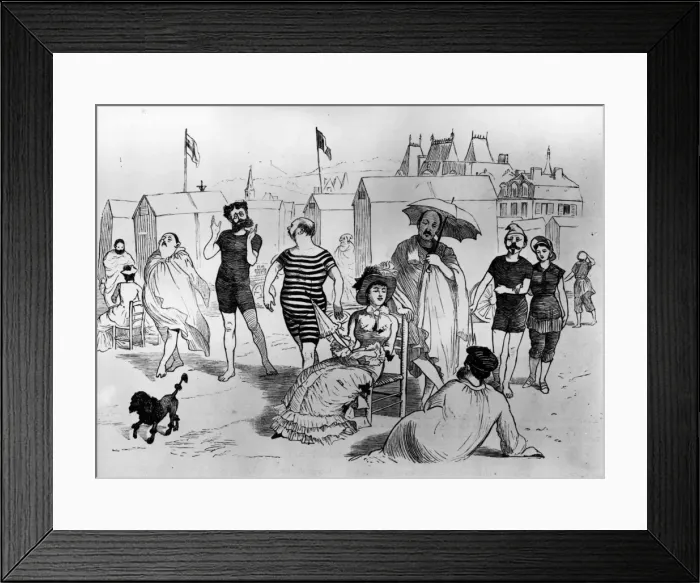 Framed Print : Bathing At Trouville Framed Print : Bathing At Trouville