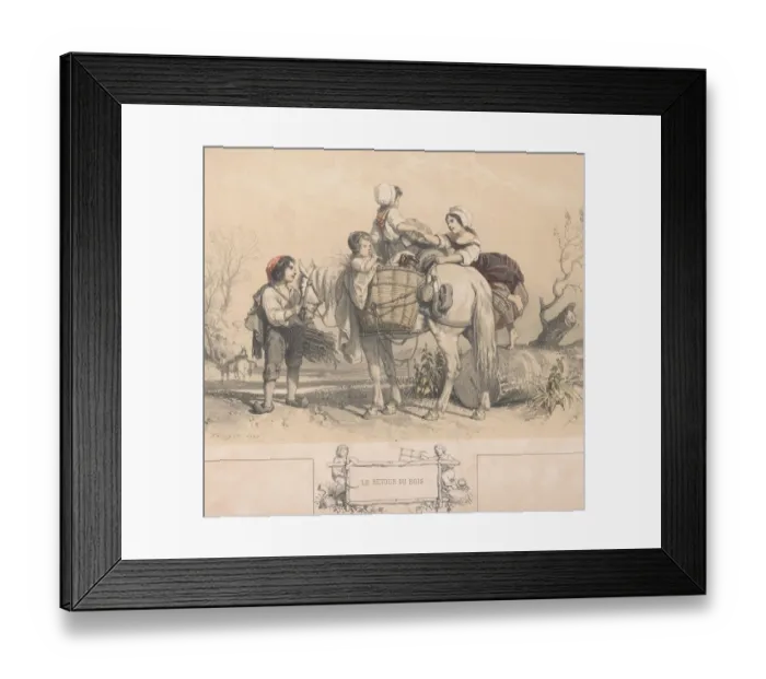 Framed Print : Le Retour Du Bois Framed Print : Le Retour Du Bois
