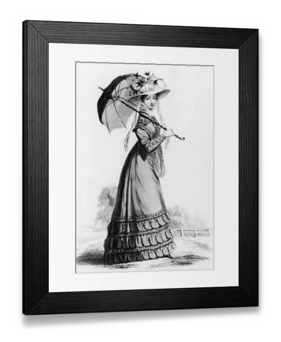 Framed Print : Parasol Promenade Framed Print : Parasol Promenade