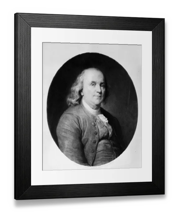 Framed Print : Benjamin Franklin Framed Print : Benjamin Franklin