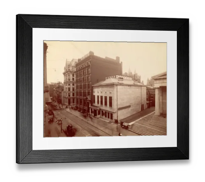 Framed Print : View East Along Chestnut Street