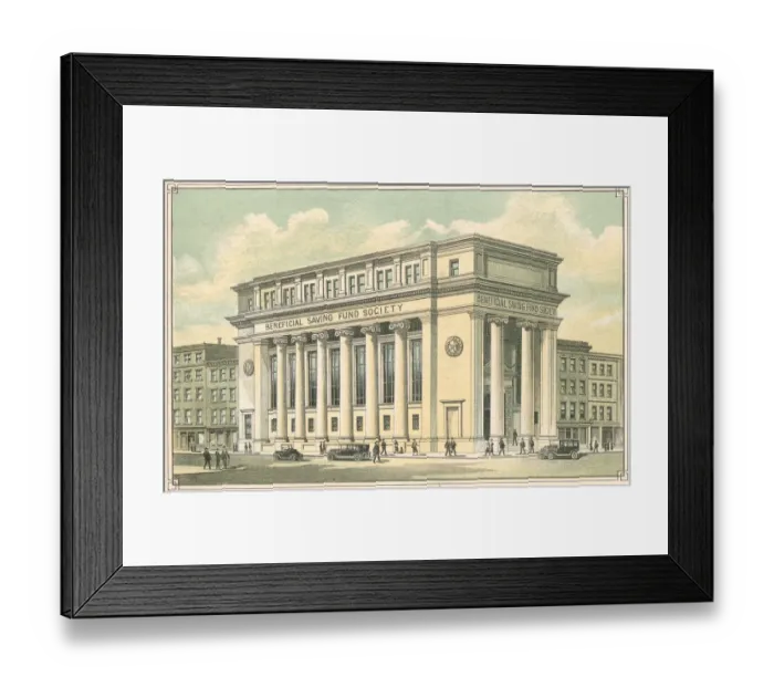 Framed Print : Beneficial Saving Fund Society Of Philadelphia