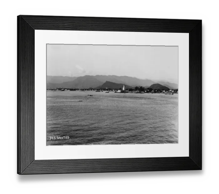 Framed Print : View Of Santos