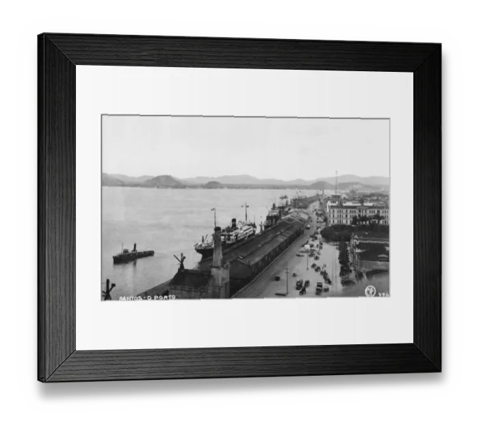 Framed Print : Quayside In Santos Framed Print : Quayside In Santos