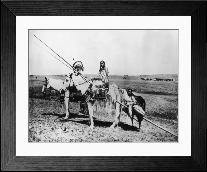 Framed Print : Blackfoot Family Framed Print : Blackfoot Family
