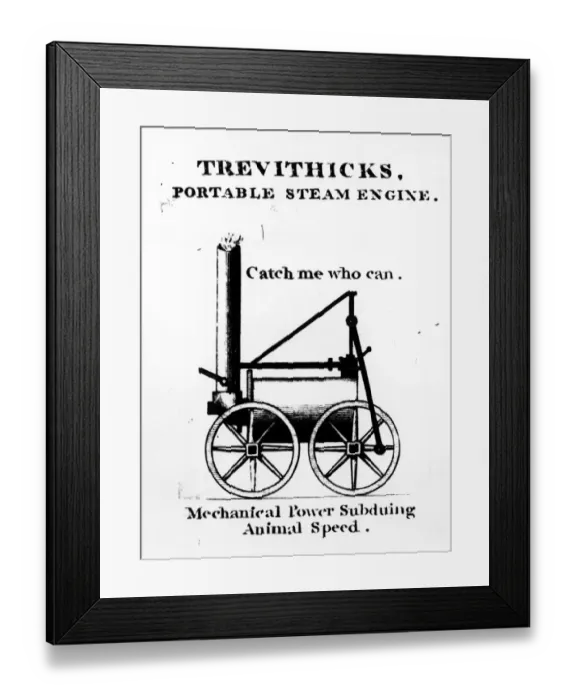 Framed Print : Trevithicks portable steam engine Framed Print : Trevithicks portable steam engine