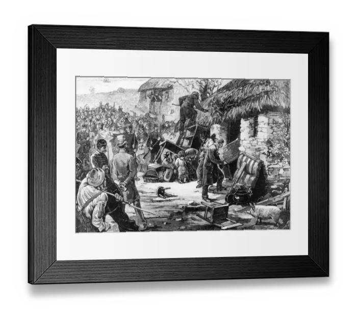 Framed Print : Eviction Party Framed Print : Eviction Party
