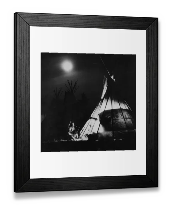 Framed Print : Blackfoot Smoking Framed Print : Blackfoot Smoking