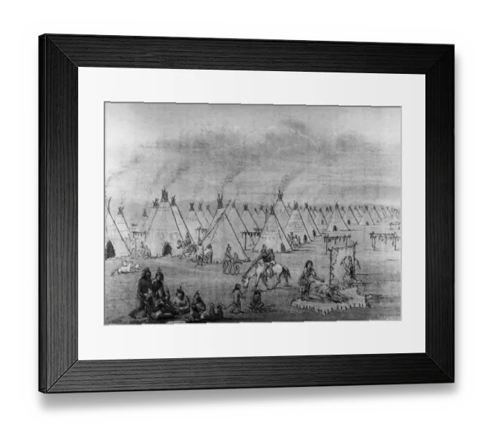 Framed Print : Indian Camp Framed Print : Indian Camp